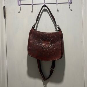 CAMPOMAGGI saddle engraved bag